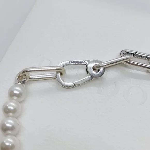 Pandora ME Treated Freshwater Cultured Pearl Bracelet S925 Sterling Silver - Picture 4 of 7